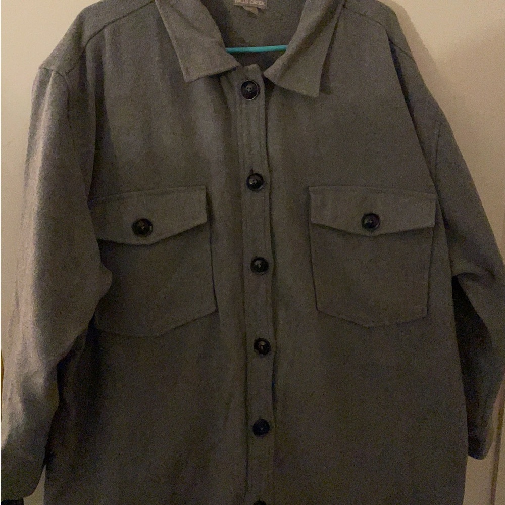 Falls Creek Men's Charcoal Button-Up Jacket